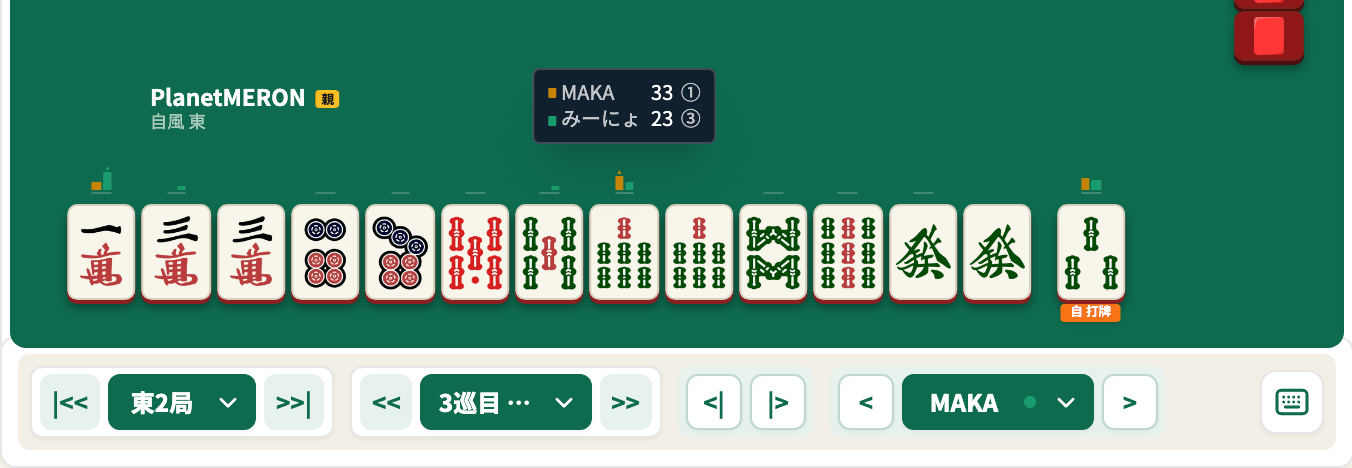 同じ局面にMAKAとみーにょの評価値が並んで表示されているツールチップ