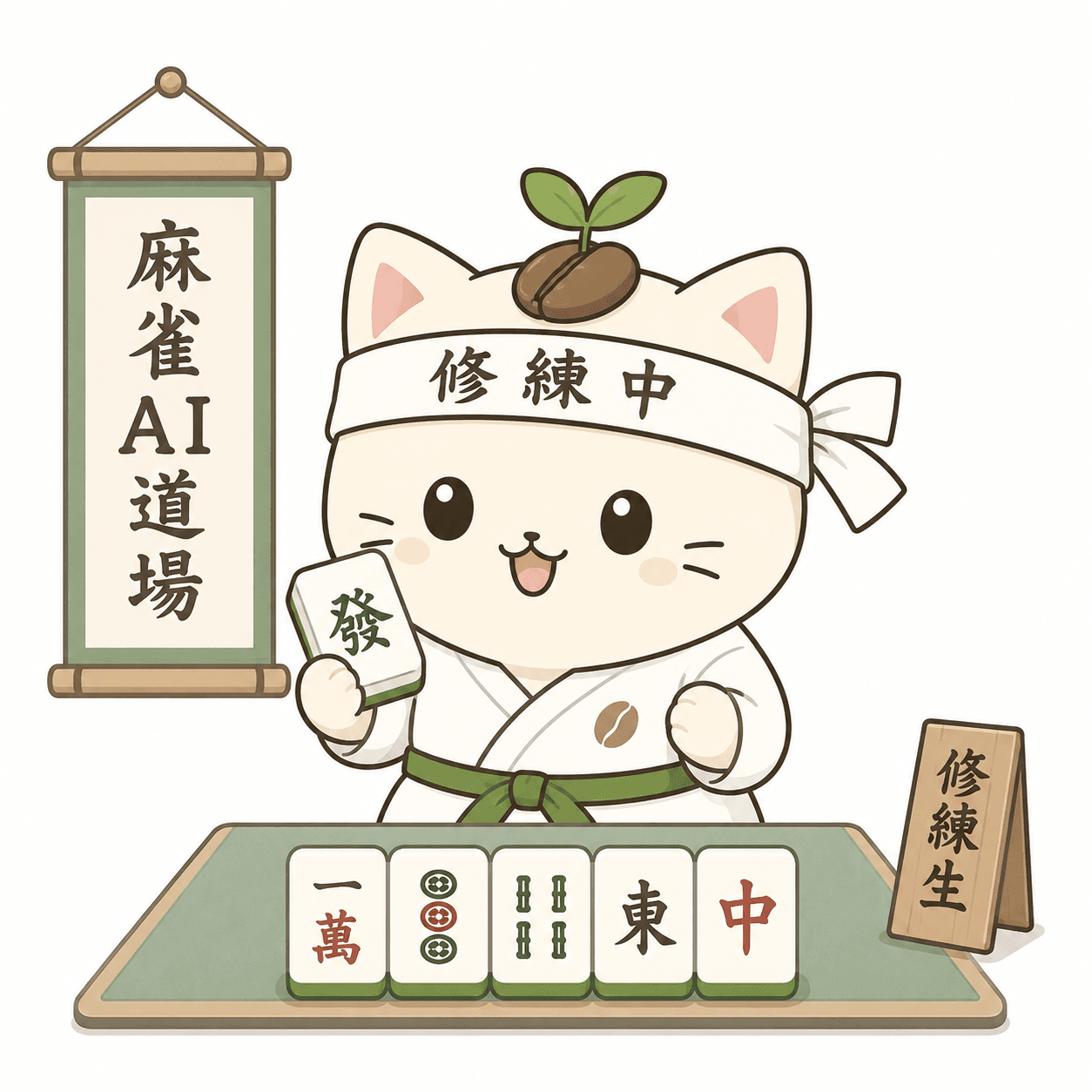麻雀AI道場の独自麻雀AIモデル、みーにょ
